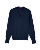 Cashmere V-neck sweaters Navy blue Men