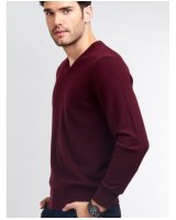 Cashmere V-neck sweaters Burgundy Men