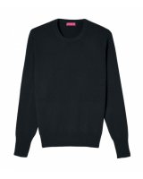 Herren Pullover aus Kaschmir mit Rundhalsausschnitt Schwarz