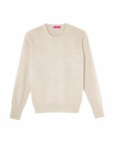 Maglia girocollo in Cashmere Beige da Uomo