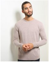 Heren Kasjmier Trui ronde kraag beige
