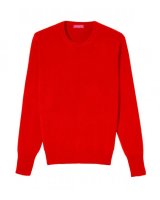 Herren Pullover aus Kaschmir mit Rundhalsausschnitt Rot