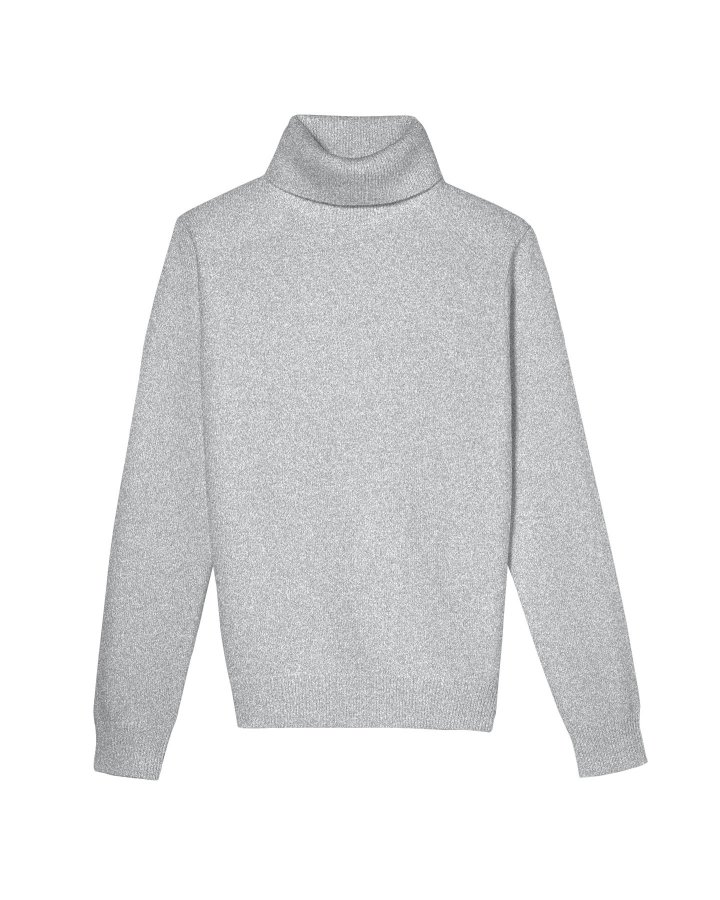 Herren Pullover mit Rundhalsausschnitt aus Kaschmir Hellgrau