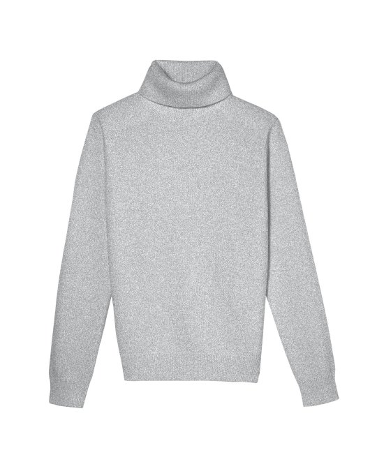 Pull col roulé Gris clair en cachemire Homme