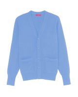 Gilet en cachemire bleu glacier homme