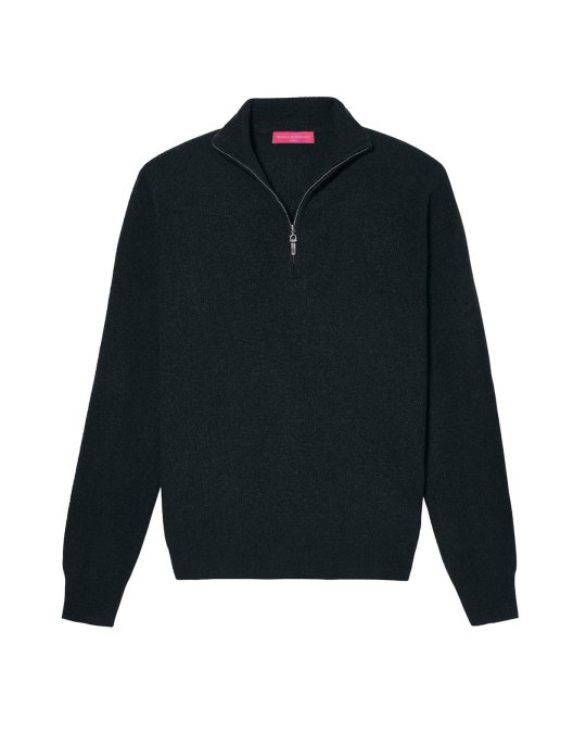 Pull camionneur en cachemire Noir Homme