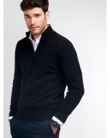 Pull camionneur en cachemire Noir Homme