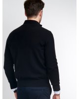 Maglione da camionista in cachemire nero da uomo