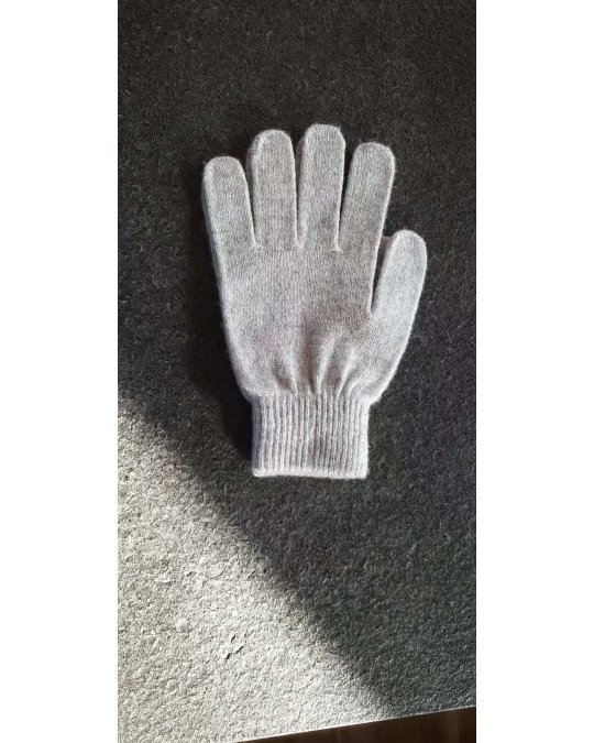 Gants en cachemire winter short gris stone