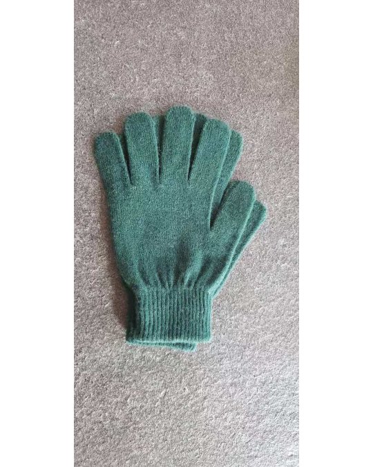Handschuhe aus Kaschmir Winter short Jagdgrün