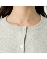 Cardigan en cachemire gris clair pour femme
