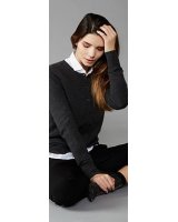 Anthracite Cashmere Cardigan for Women