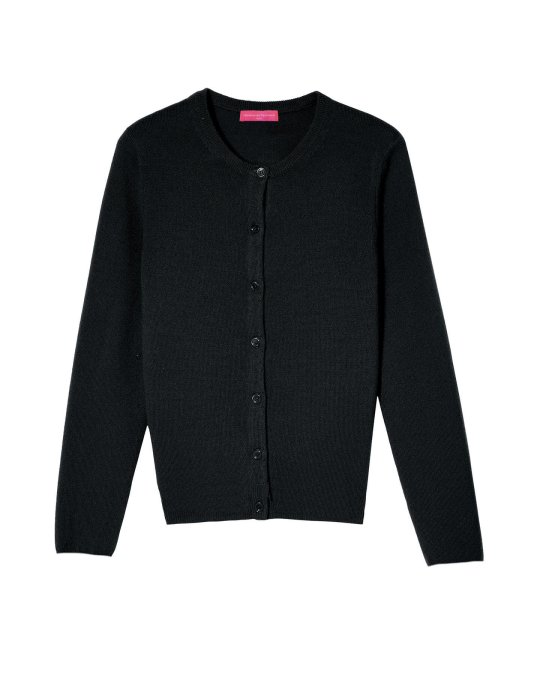 Cardigan en cachemire noir pour femme