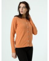 Orangeade cashmere cardigan | Hermine de Pashmina