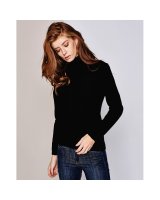 Rollkragenpullover aus Kaschmir Schwarz