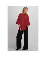 Poncho Bordeaux en cachemire