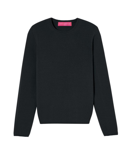 Pull en cachemire col rond manches longues