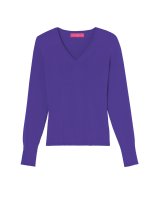 Pull col en V en cachemire Wisteria