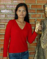 Pull col en V en cachemire Rouge Hermes pour femme