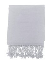 cashmere and silk light grey pashmina