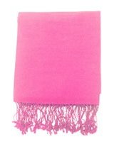 luxury cashmere and silk pashmina in Haribo pink