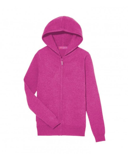 Cardigan con zip e cappuccio Vegas