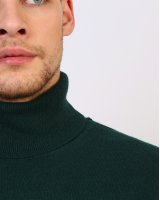Pull col roulé Vert foncé en cachemire Homme