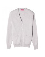 Gillet en cachemire gris clair pour homme