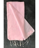 Pashmina eau de soie rosa pallido 40 x 160 cm | Hermine