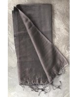 Pashmina grijs zwart | Hermine de Pashmina