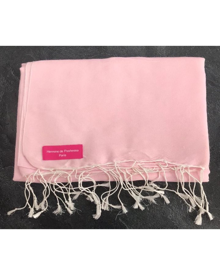 Pashmina Eau de Soie Blassrosa 40 x 160 cm | Hermine