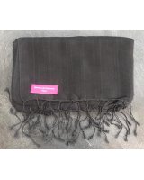 Grey black pashmina | Hermine de Pashmina