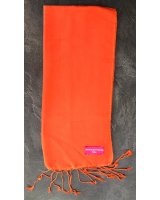 Pashmina arancione in cachemire e seta 40 x 160 cm | Hermine