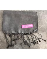 Pashmina en eau de soie Gris anthracite