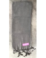 Pashmina van kasjmier en zijde antracietgrijs | Hermine de Pashmina
