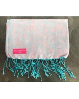 Pashmina ricamata rosa | Hermine de Pashmina