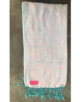 Bestickter Pashmina rosa | Hermine de Pashmina