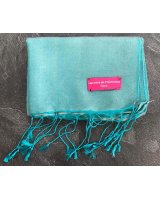Pashmina turchese chiaro in eau de soie | Hermine de Pashmina