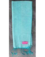 Pashmina turchese chiaro in eau de soie | Hermine de Pashmina