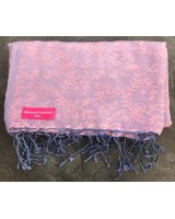 Pashmina ricamata viola | Hermine de Pashmina