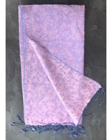 Embroidered purple pashmina | Hermine de Pashmina