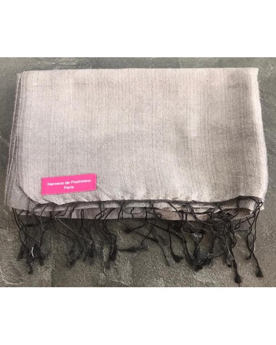 Пашмина антрацитовая 40x160 | Hermine de Pashmina