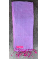 Purple And Blue silk-water pashmina | Hermine de Pashmina
