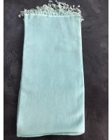 himmelblauen Kaschmir- und Seiden-Pashmina