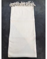 white cashmere and silk pashmina