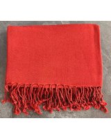 pashmina cachemire et soie de luxe bordeaux