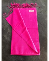 luxury fuchsia light cashmere and silk pashmina