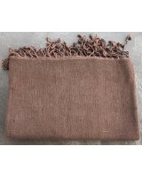 pashmina cachemire et soie de luxe marron