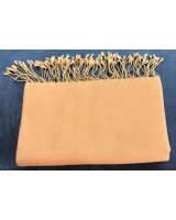 pashmina in cashmere e seta di lusso arancione pallido