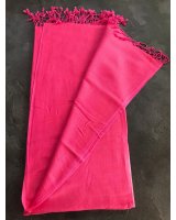 luxury pink cashmere and silk pashmina